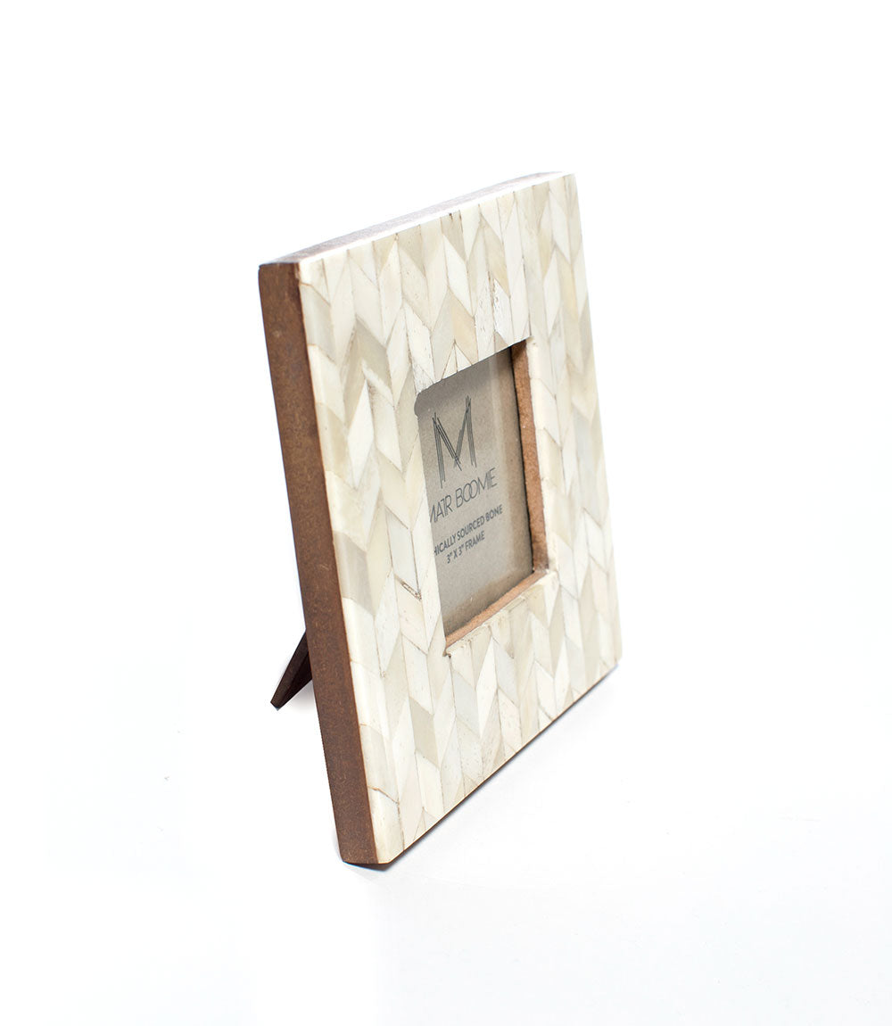 Chevron Pearl Frame 3" x 3" - Belle + Blossom