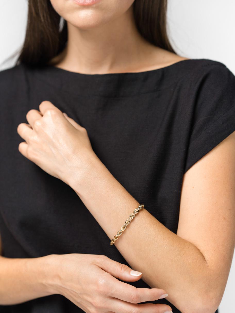 18K French Rope Bracelet - Belle + Blossom