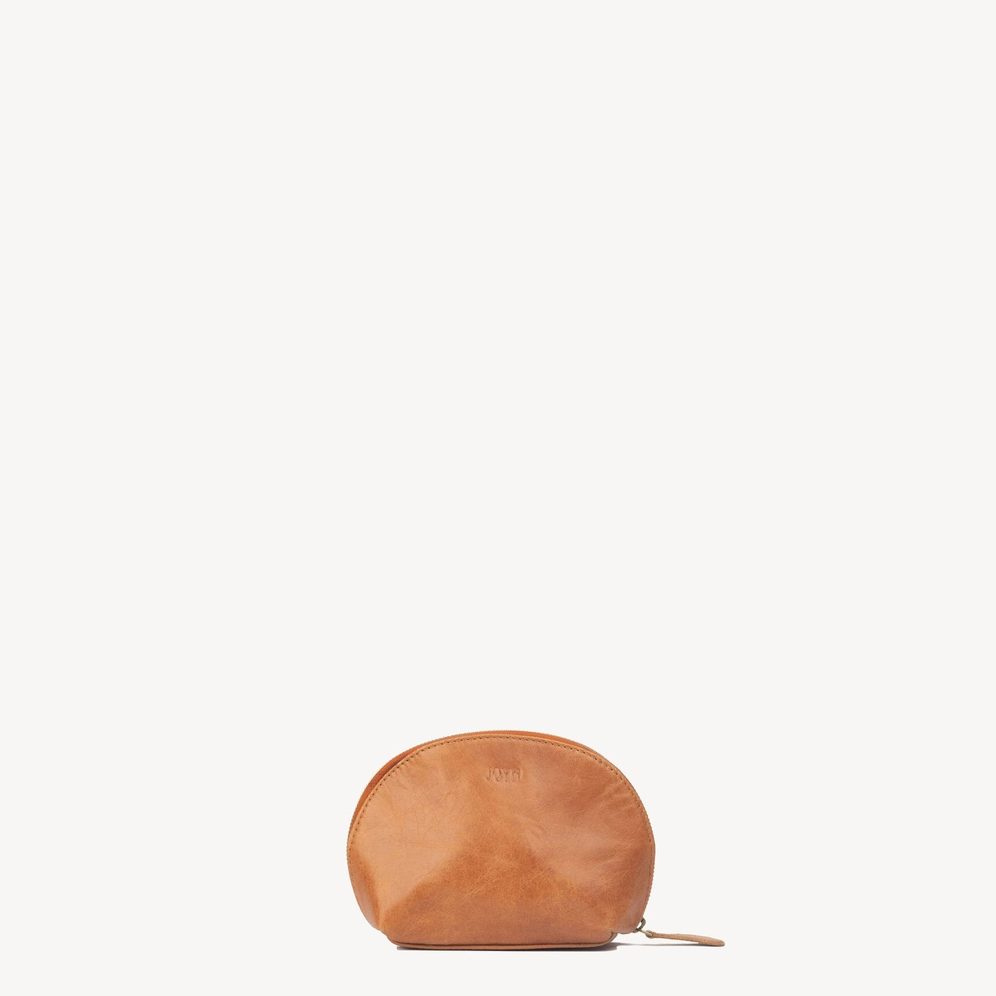 Half Moon Leather Pouch Camel - Belle + Blossom