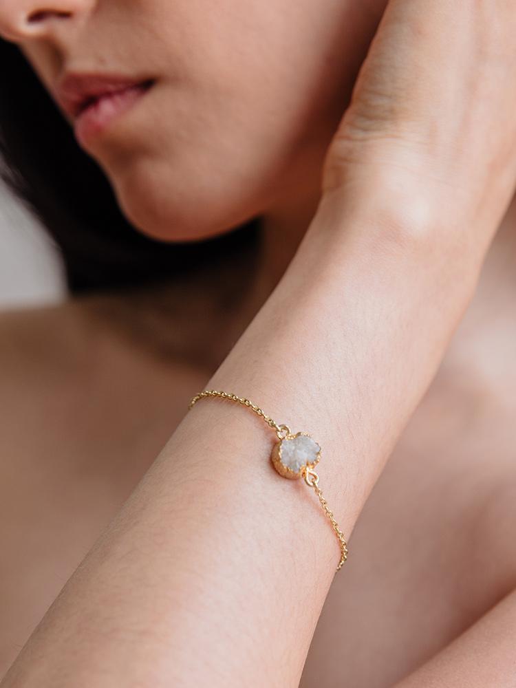 Druzy Stone Bracelet - Belle + Blossom