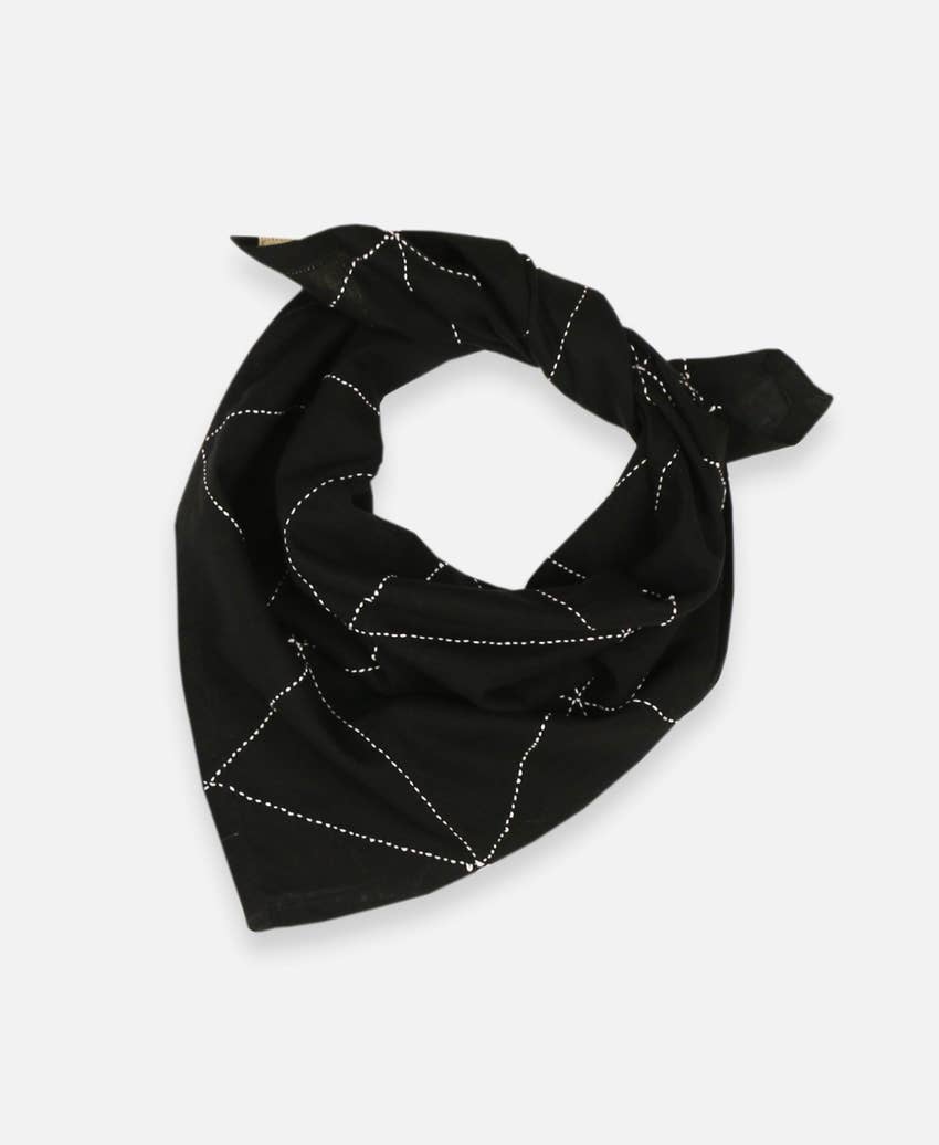 Grid Bandana Charcoal - Belle + Blossom