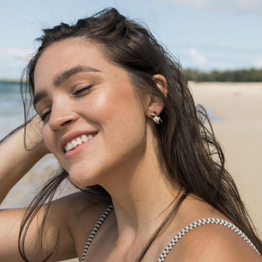 Mali In Coco Cream Earrings - Belle + Blossom