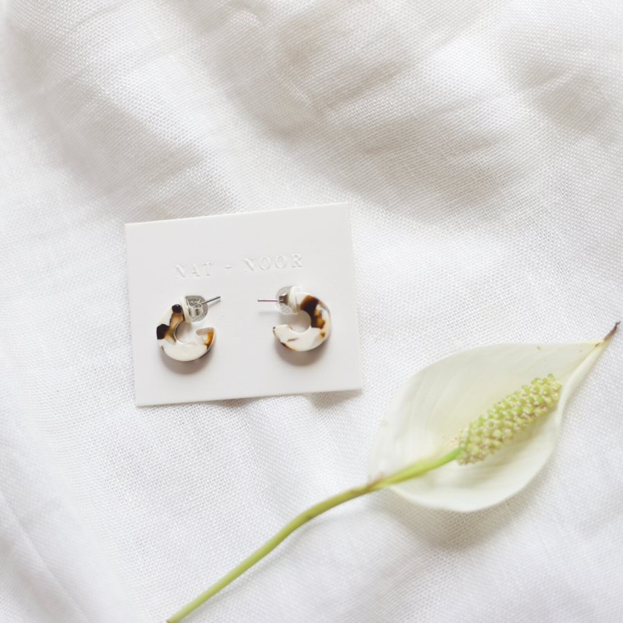 Mali In Coco Cream Earrings - Belle + Blossom