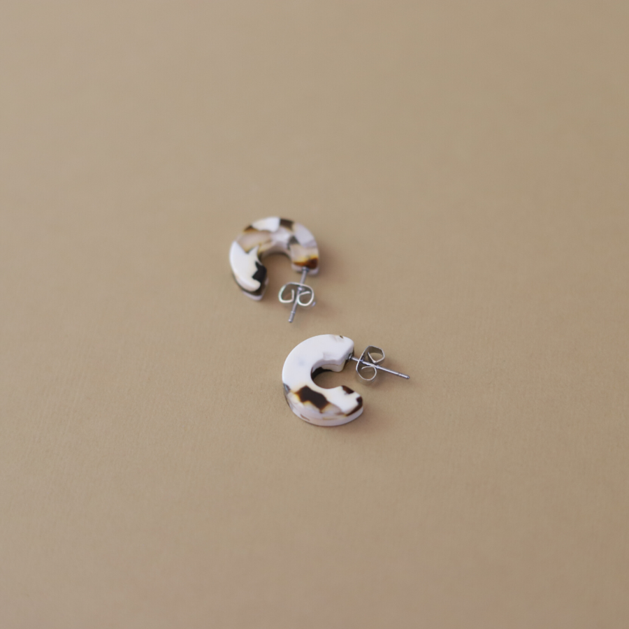 Mali In Coco Cream Earrings - Belle + Blossom
