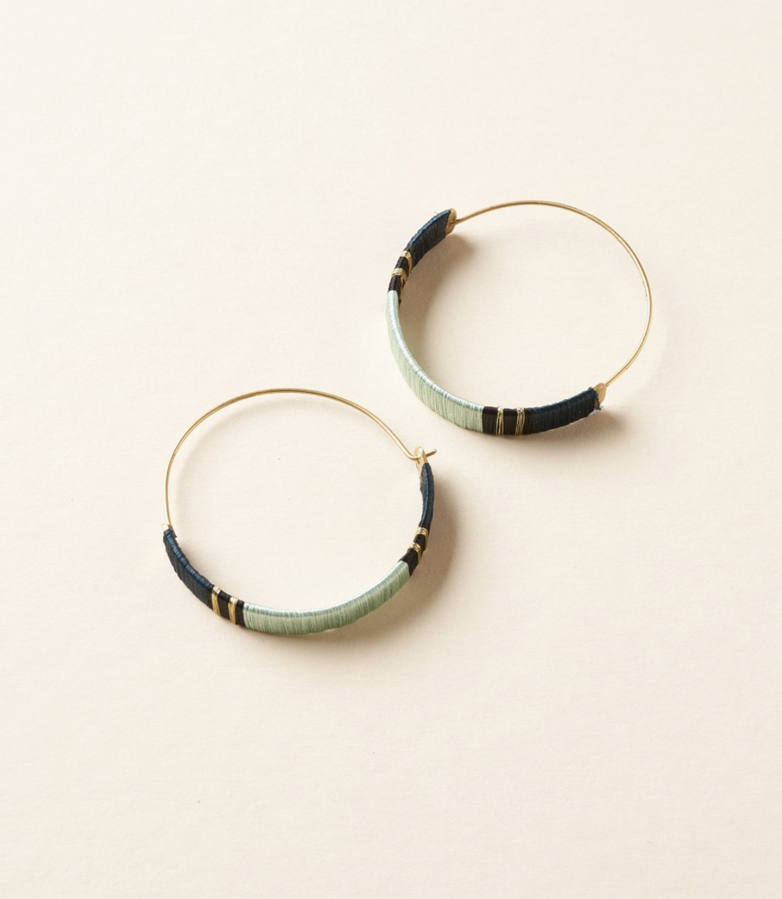 Threaded Hoops Ocean - Belle + Blossom