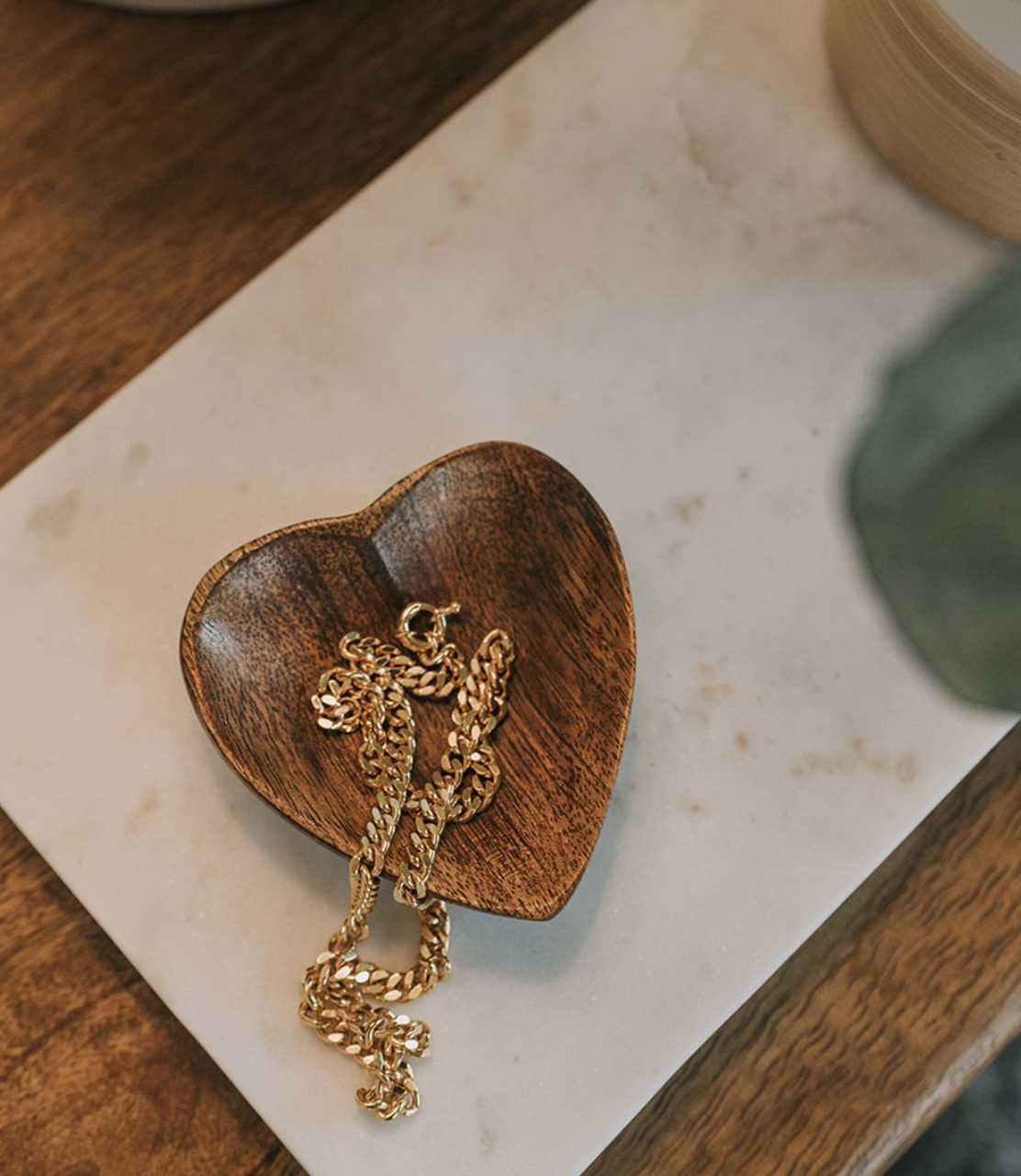 Wooden Heart Catchall - Belle + Blossom