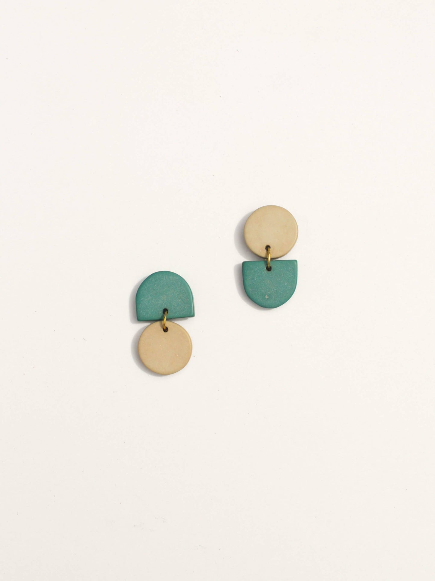 Backflip Clay Earrings - Warm Spruce - Belle + Blossom