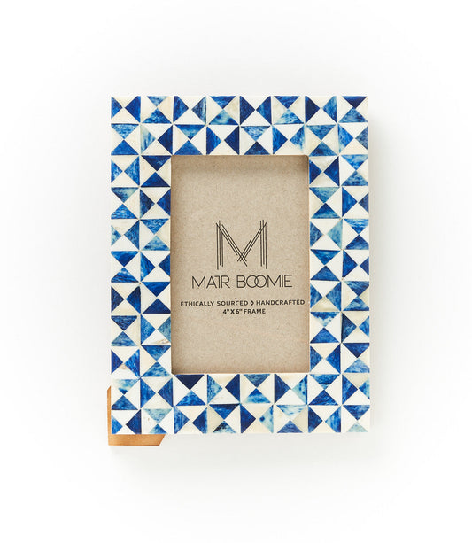 Triangle Cobalt Frame 4"x6" - Belle + Blossom
