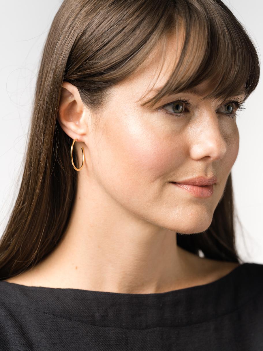 18K Large Classic Hoop - Belle + Blossom