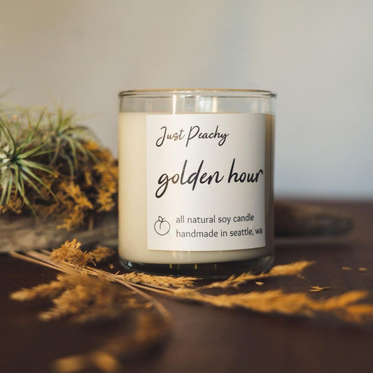 Golden Hour Organic Soy Candle - Belle + Blossom