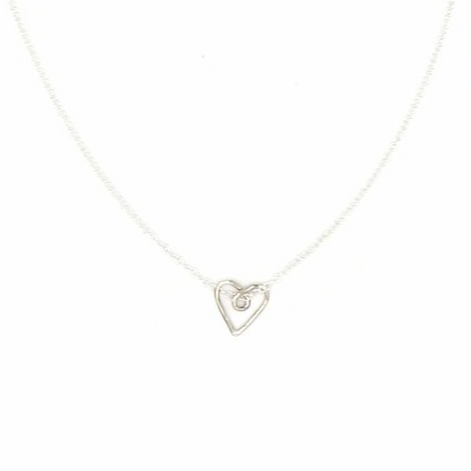Sweetheart Sterling Necklace - Belle + Blossom