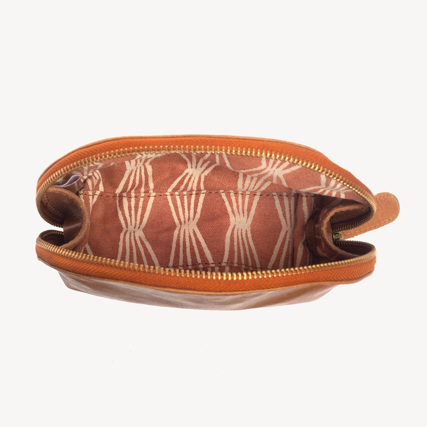Half Moon Leather Pouch Camel - Belle + Blossom