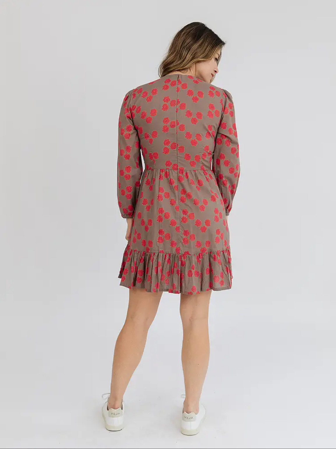 Erin A-Line Long Sleeve Knee Length Dress - Belle + Blossom