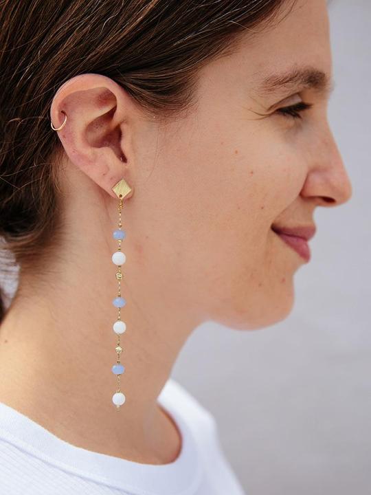 Everlasting Dangle Beaded Earrings - Belle + Blossom