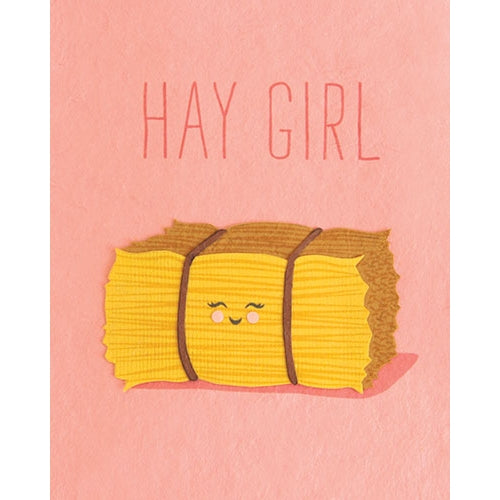 Hay Girl Card - Belle + Blossom