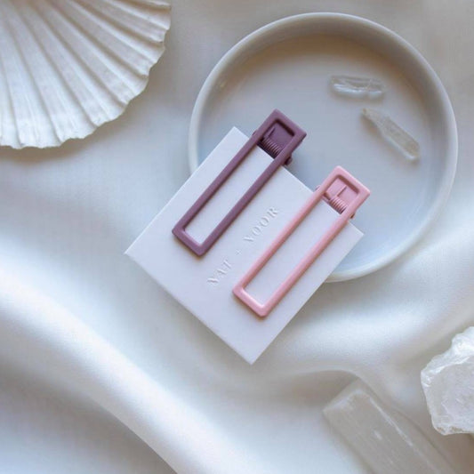 Pink And Purple Hair Clips - Belle + Blossom