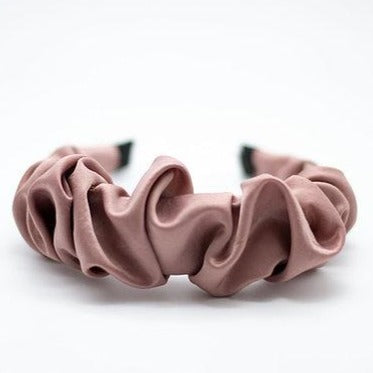 Ruched Headband - Mauve - Belle + Blossom