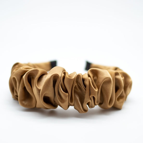 Ruched Headband - Tan - Belle + Blossom