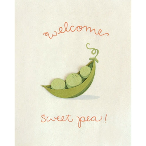 Welcome Sweet Pea Card - Belle + Blossom