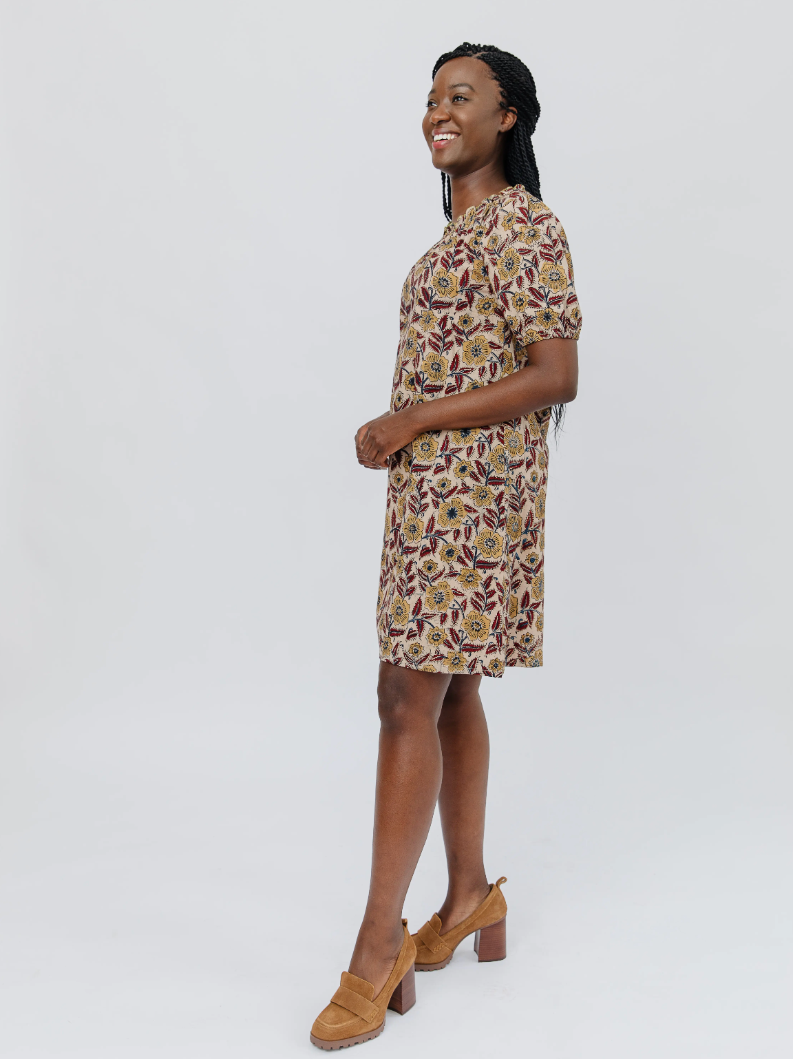 Yashvi Knee Length Dress Primrose - Belle + Blossom