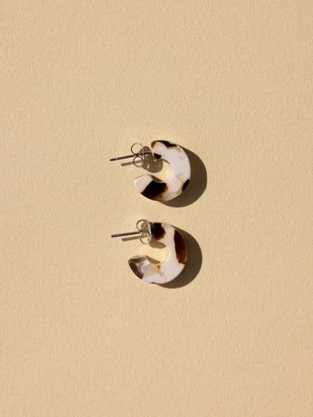Mali In Coco Cream Earrings - Belle + Blossom